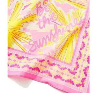 LILLY PULITZER Multi Be The Sunshine Gwp Engineered Scarf Pink Yellow 23…